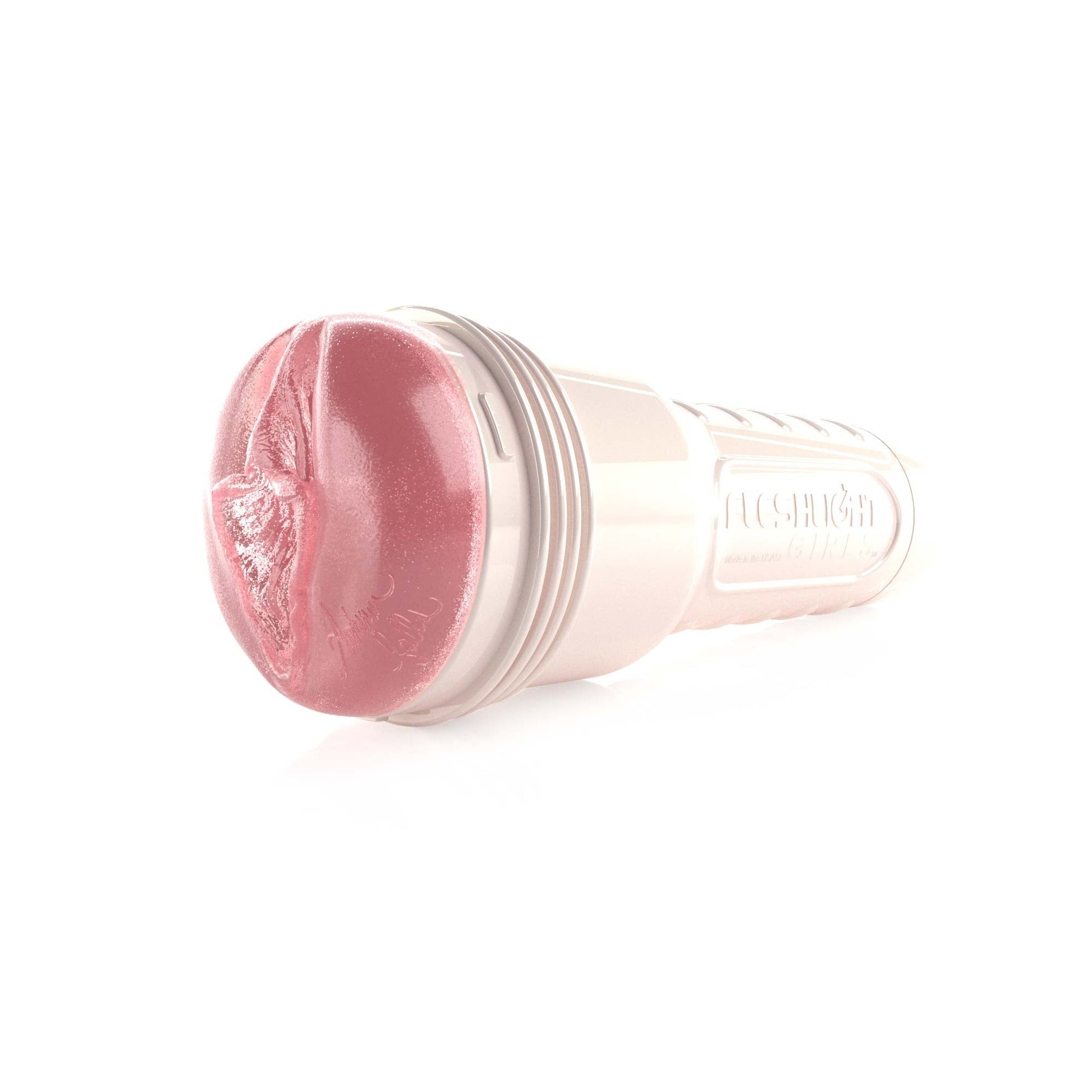 Autumn Falls pussy Fleshlight in case at and angle