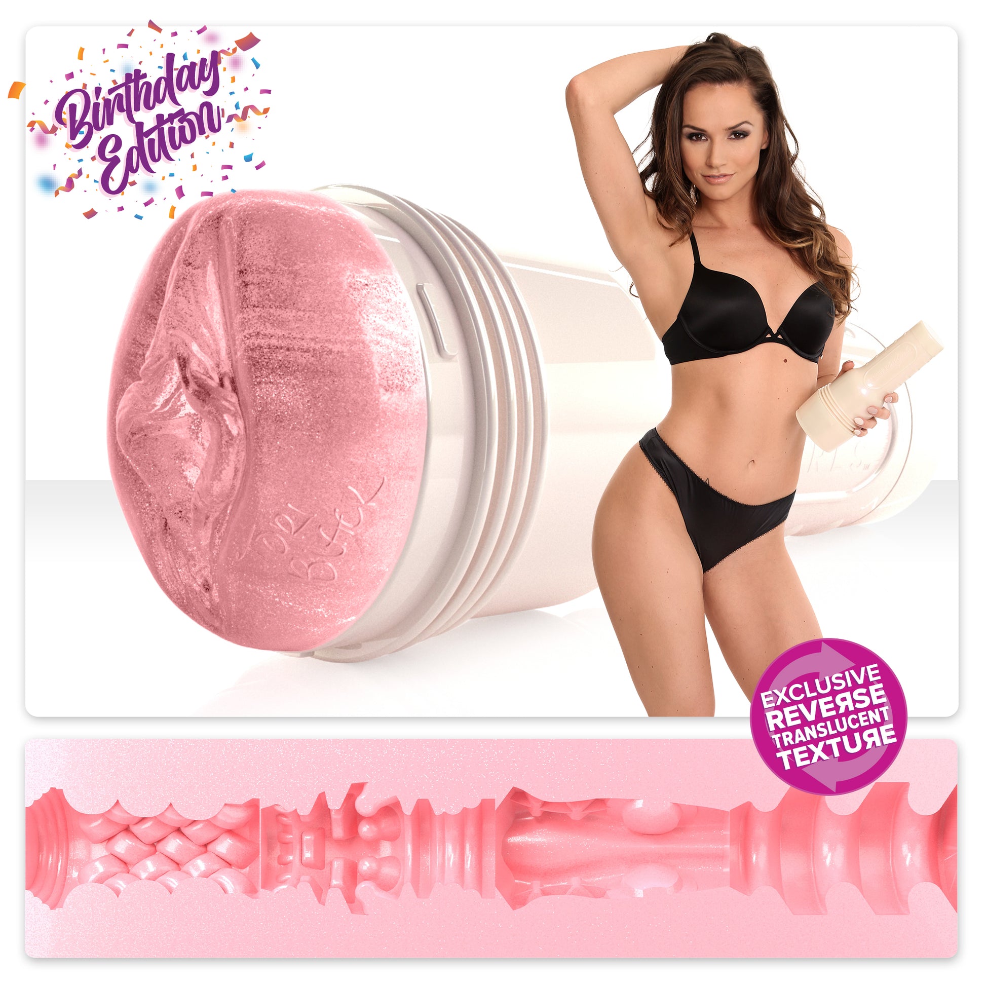 Tori Black pussy fleshlight with Birthday Blaze texture